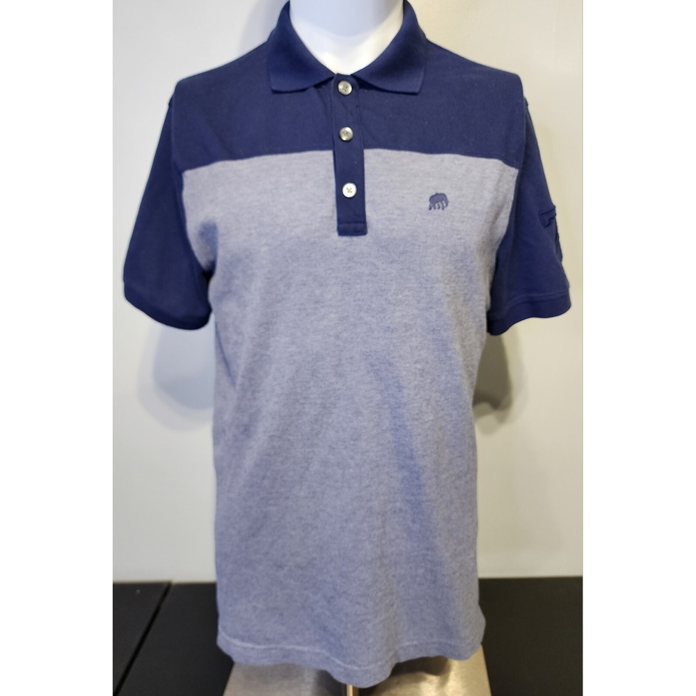 Banana Republic 78‎ Logo Polo Mens Size Medium Short Sleeve Blue 3 Button Shirt